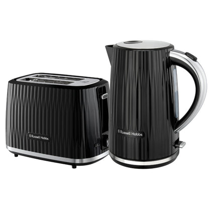 Russell Hobbs Eden 1.7L Kettle & 2 Slice Toaster - Black