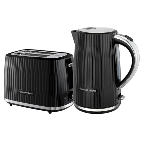 Russell Hobbs Eden 1.7L Kettle & 2 Slice Toaster - Black