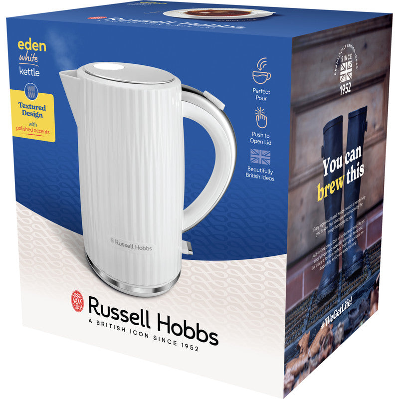 Russell Hobbs Eden 1.7L Kettle & 2 Slice Toaster - White