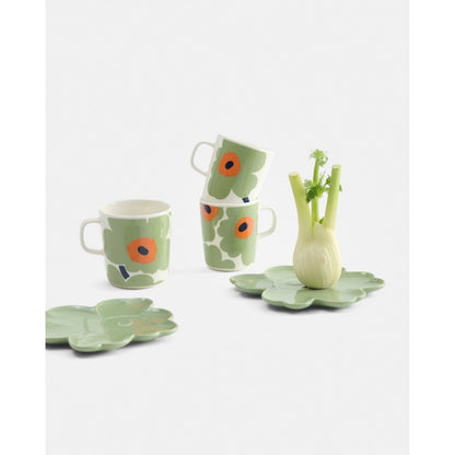 Marimekko Oiva/Unikko Mug & Plate Set - Sage