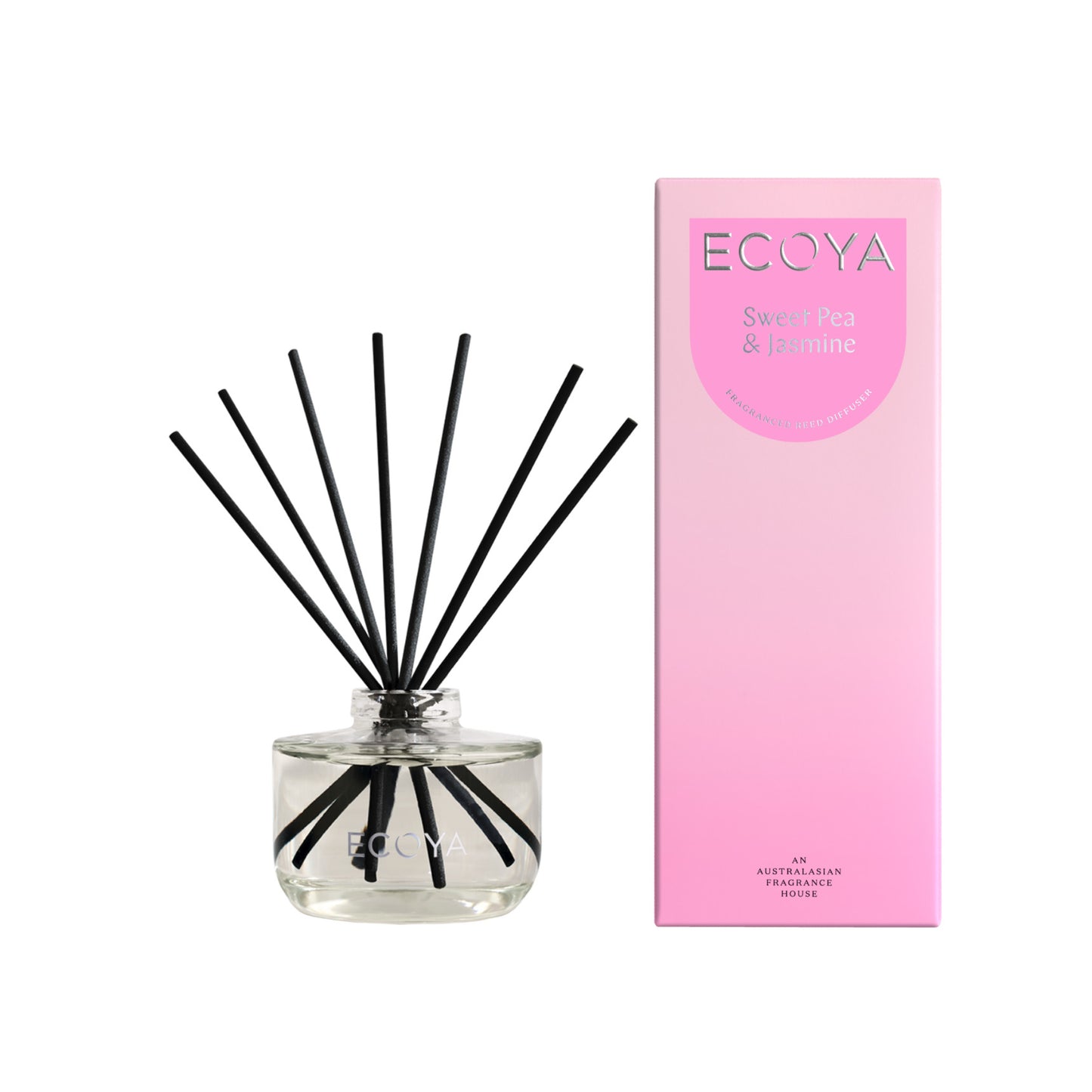 Ecoya Sweet Pea & Jasmine Madison Candle and Diffuser Set
