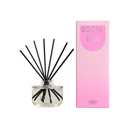Ecoya Sweet Pea & Jasmine Madison Candle and Diffuser Set
