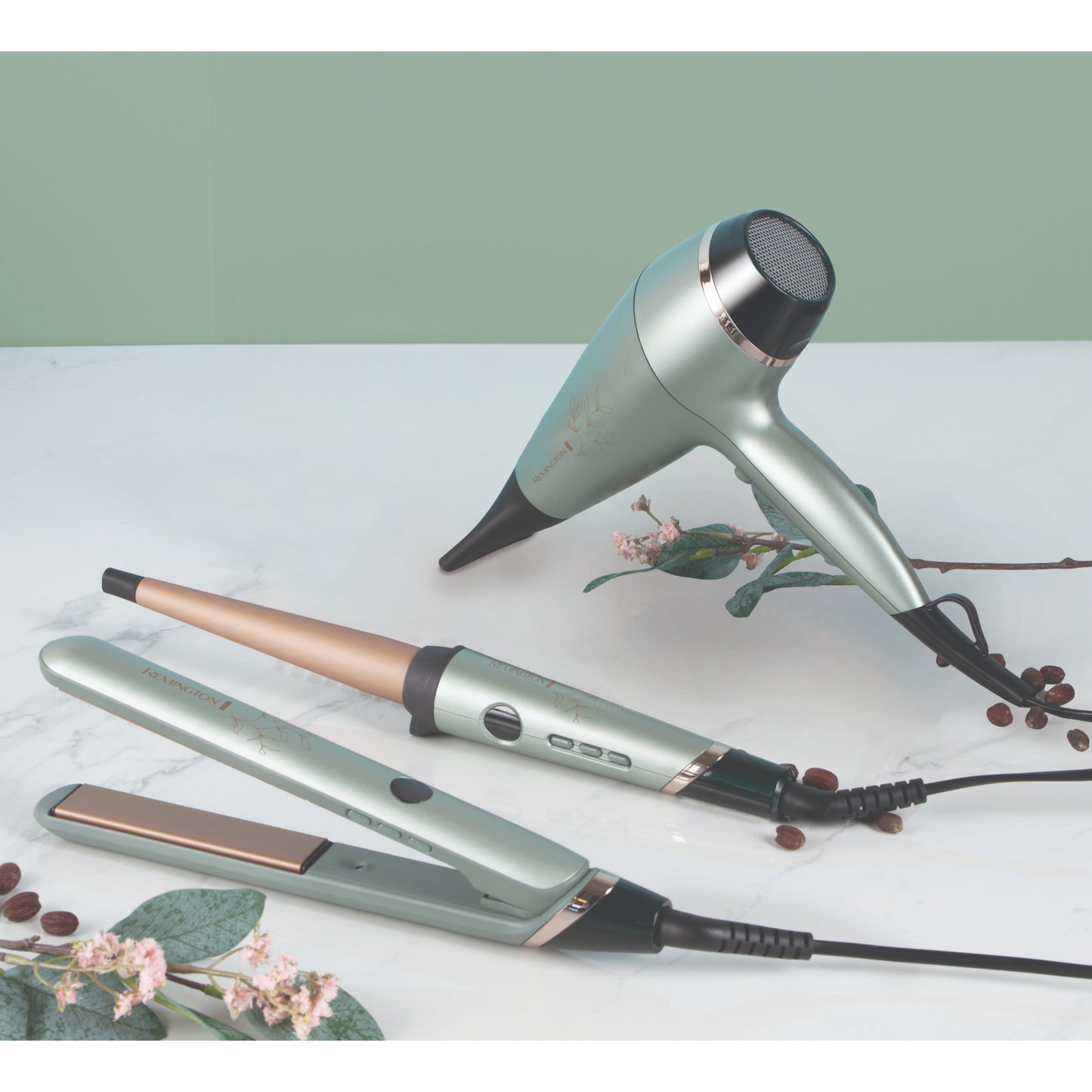 Remington Botanicals? Straightener - Green