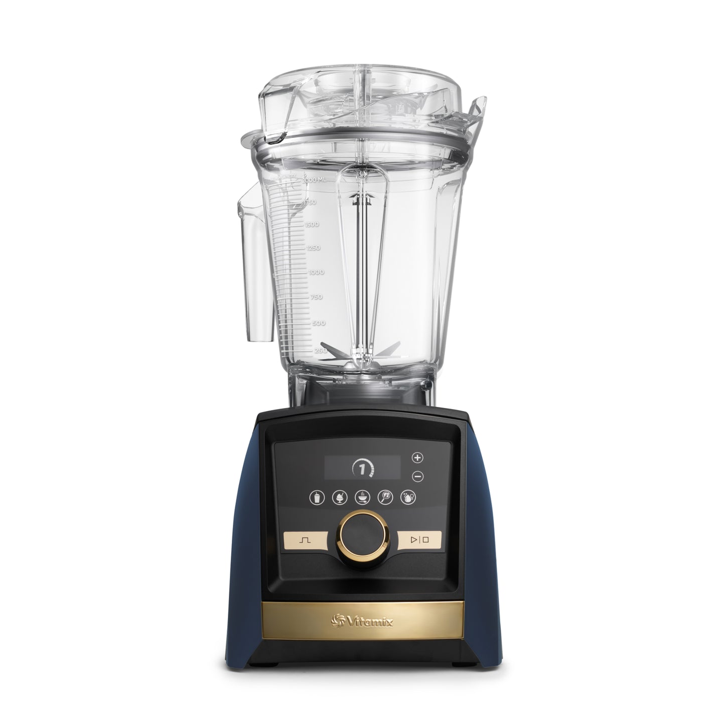 Vitamix Ascent Series A3500i High-Perf Blender - Navy with Gold Trim