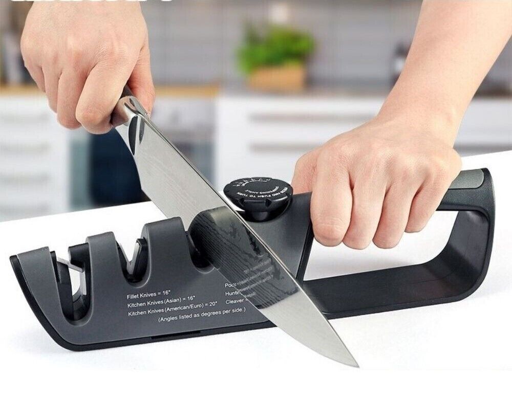 Global 79656 UKU 6 Piece Knife Block Maple with Bonus Acuminate Adjustable Knife