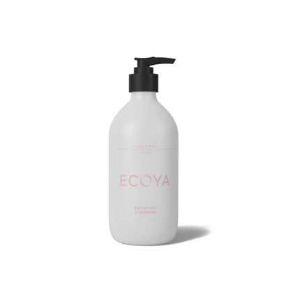 Ecoya Sweet Pea & Jasmine Bathroom set - 450ml Wash, Lotion, 50ml Diffuser