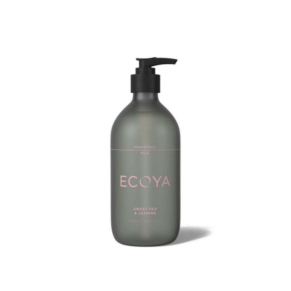 Ecoya Sweet Pea & Jasmine Bathroom set - 450ml Wash, Lotion, 50ml Diffuser