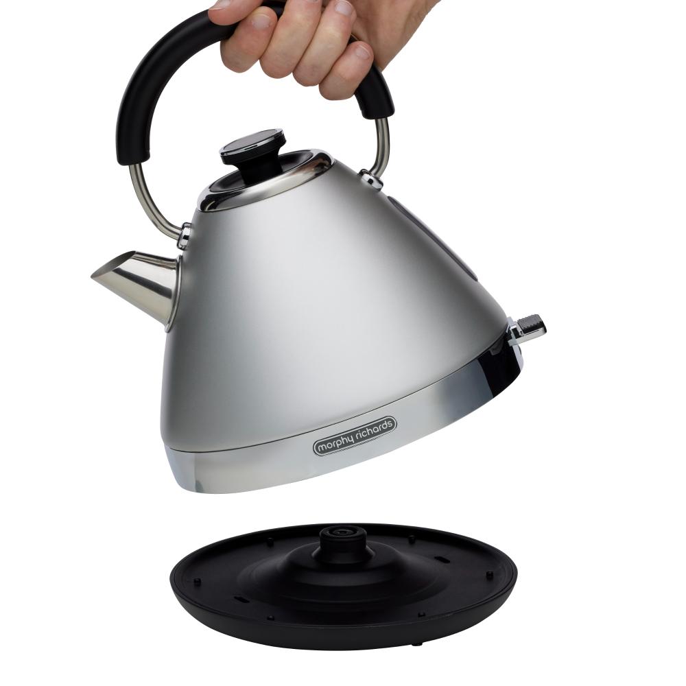 Morphy Richards Venture Pyramid Kettle - Grey